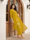 Sargam By Ossm Mal Chanderi Kurti With Bottom Dupatta